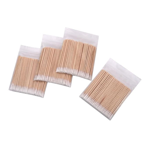 1200pcs Nails Wood Cotton Swab Cleaning 7cm Microbrush Eyelash Sticks Buds Tip by Qundaoily