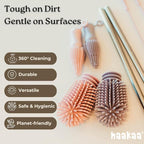 Haakaa Silicone Cleaning Brush Kit – Household Cleaning Brushes - Image 3