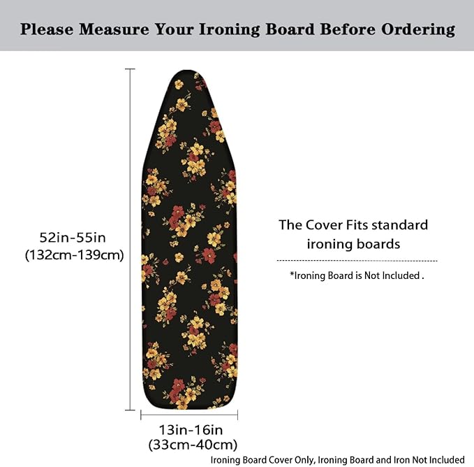 Floral Ironing Board Cover Elastic Edge - Image 5