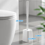 3Pack Toilet Bowl Brush and Holder Set - Image 6