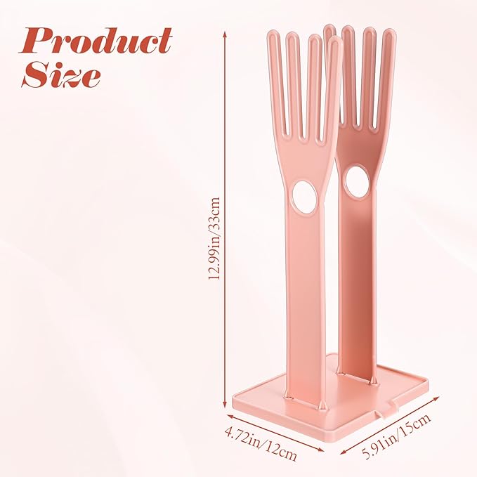 2 Pcs Kitchen Glove Holder, Kitchen Glove Stand Holder Plastic Glover Drying - Image 2