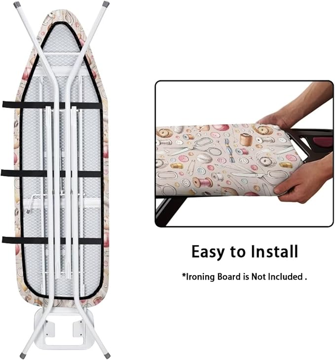Ironing Board Covers Standard Size Cute Sewing Machine Pattern Ironing Board - Image 5