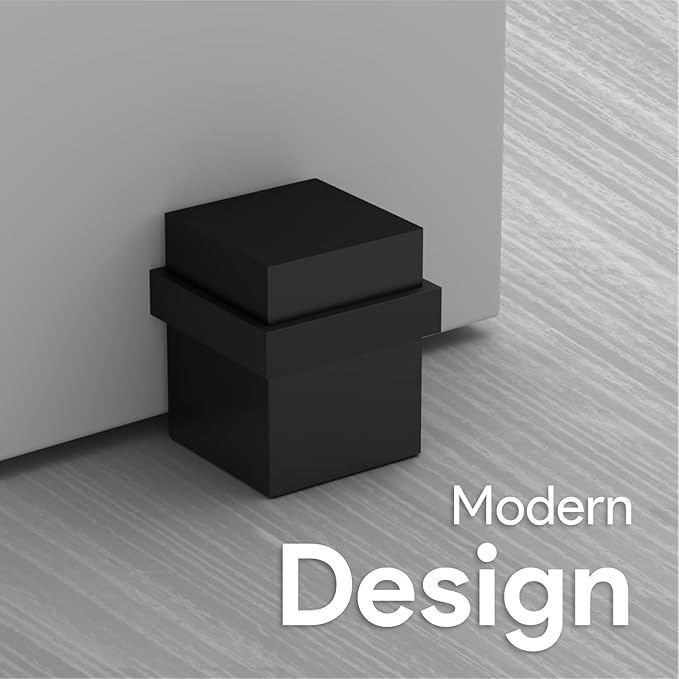 Mega Handles Square Floor Door Stopper, Quickly Installed Wall Protector Stopper - Image 5