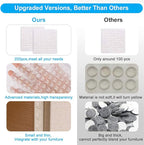 200PCS Cabinet Bumpers Clear Rubber Bumpers Self Adhesive, Soft Close Cabinet - Image 2