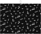 Music Notes Dish Drying Mat for Kitchen Counter Musicial Dish Drainer Rack Mats by Unknown