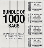 Aluf Plastics High Density Trash Bags, 45 Gallon, 16 Micron, - Image 2