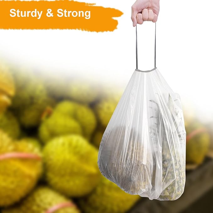 TECHSHARE Biodegradable 100 Count 6 Gallon Trash Bags, Compostable, Strong and - Image 2