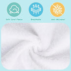 HOMEXCEL Baby Washcloths 12 Pack-Microfiber Coral Fleece Baby Bath Face Towel 7 - Image 3