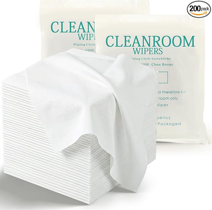 Cleanroom Cloth Wipes 9"x9" Microfiber Lint Free Cloth Disposable Clean Cloths by Unknown