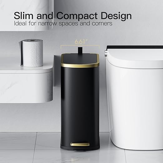 CEROELDA Small Bathroom Trash Can - Image 2