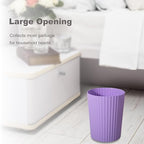 JiatuA Small Trash Can Plastic Wastebasket Round Garbage Container Bin - Image 2