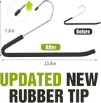 Spring Fever Open Ended Non Slip Sponge Padded Pants Hangers - Image 2