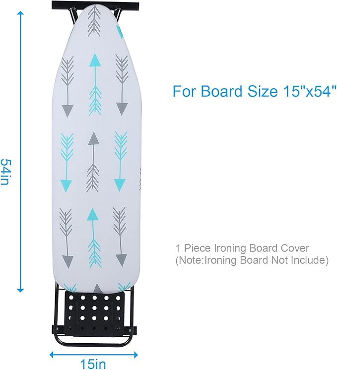 BNDX Ironing Board Cover, Stain Resistant & Durable Scorch, 2 Click Buckles - Image 5