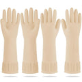 Mamison 2 Pairs Reusable Waterproof Household Dishwashing Cleaning Rubber Gloves by QualityKitchenandHome