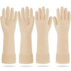 Mamison 2 Pairs Reusable Waterproof Household Dishwashing Cleaning Rubber Gloves by QualityKitchenandHome
