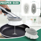 Soap Dispensing Dish Brush Refills, 6 Pack Dish Brush Replacement Head - Image 6