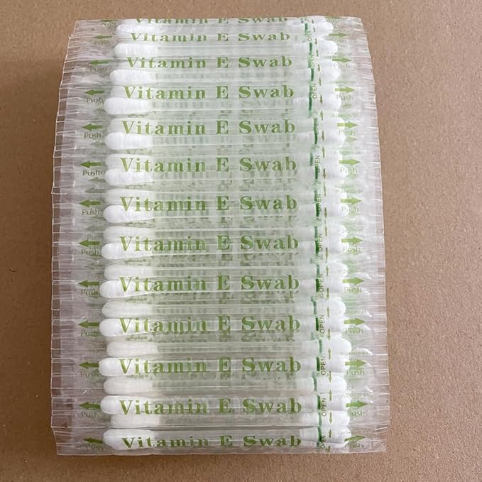 100 pcs Vitamin E Lips Oil Swabs Stick Disposable VE Cotton Swab Protect Lip - Image 6