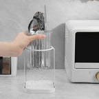 Toothbrush Holders with Drain Tray, Hanging Toothbrush and Toothpaste Holder - Image 4