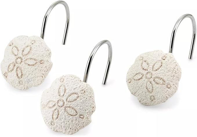 Avanti Linens - Shower Curtain Hooks, Beach Inspired Bathroom Accessories by AvantiHomeSince1969