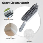 3 Pack Heavy-Duty Scrub Brush Set, Grout Brush, Shower Squeegee, Shower - Image 3