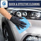 GLIMGLINT Blue Microfiber Cleaning Cloth, 12PK Reusable Cleaning Rags, Highly - Image 4