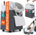 Laundry Basket with Wheels – Foldable, Space-Saving, Fabric Slim Laundry Hamper by Unknown