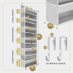 HOMELUX THEORY UPGRADED 6 Tiers Over The Door Organizer Hanging - Image 2