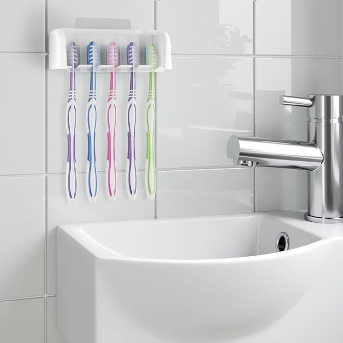 5 Slots Wall Mount Toothbrush Holder - Image 5