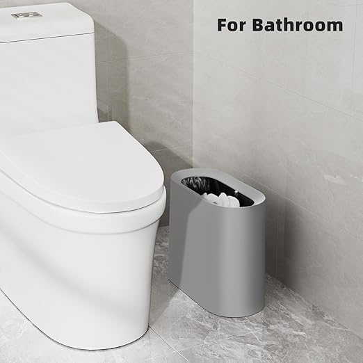SUBEKYU 2.3 Gal Trash Can for Bathroom, Small Office Garbage Can for Kitchen - Image 4
