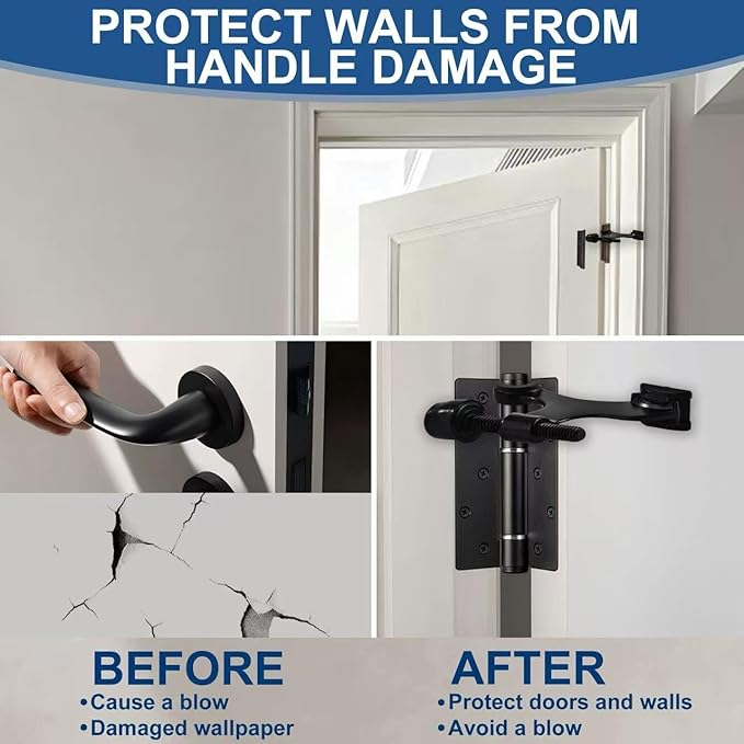 5 Pack Premium Hinge Pin Door Stopper Set, Adjustable Heavy Duty Door Stoppers - Image 6
