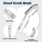 3 Pack Heavy Duty Bathroom Scrub Brush - Image 3