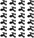 24 Pack Hinge Pin Black Door Stopper, Adjustable Heavy Duty Hinge Pin Door Stop by SUNTAI