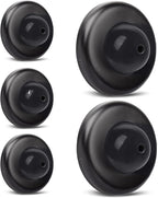 5 Pack Convex Wall Door Bumper Stop Black – 2-1/2” Outside Diameter Stainless by KOVOSCH