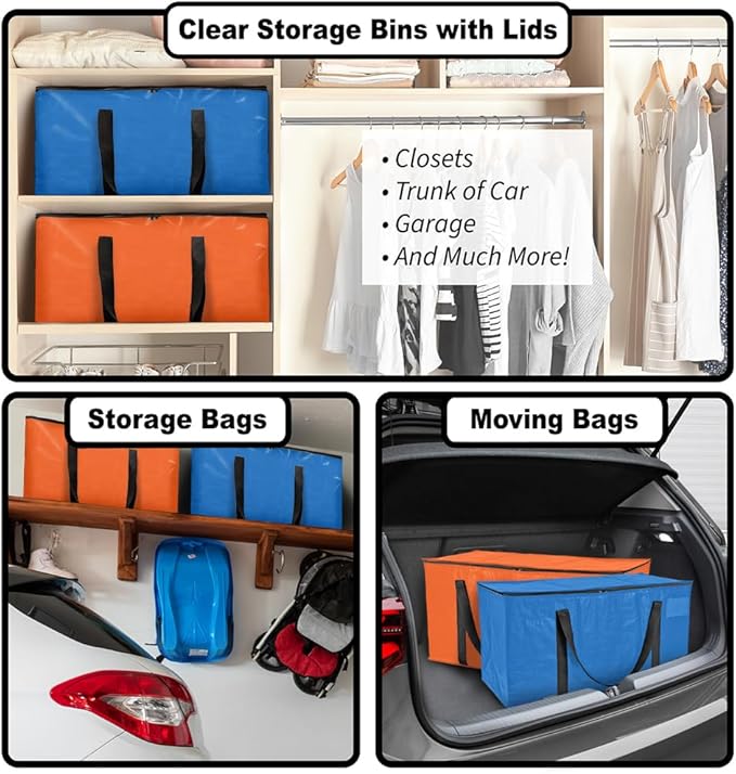 ClearSpace Heavy Duty Moving Bags or Storage Bags – Storage Bins - Image 2