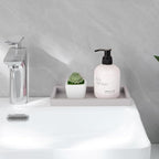 Bathroom Tray, Small Vanity Tray Silicone Soap Dish Sponge Holder Kitchen Sink - Image 2