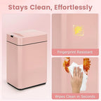Sensor Trash Can with Butterfly Lid 2.6 Gallon Rectangular Automatic Garbage Can - Image 6