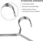 OIKA 40 Pack Stainless Steel Hangers - Image 3