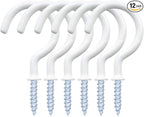 12 Pack Vinyl Coated Ceiling Hooks, Screw-in Mug Hooks by yuntop
