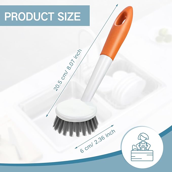 Patelai 12 Pack Kitchen Scrub Dish Brush - Image 2