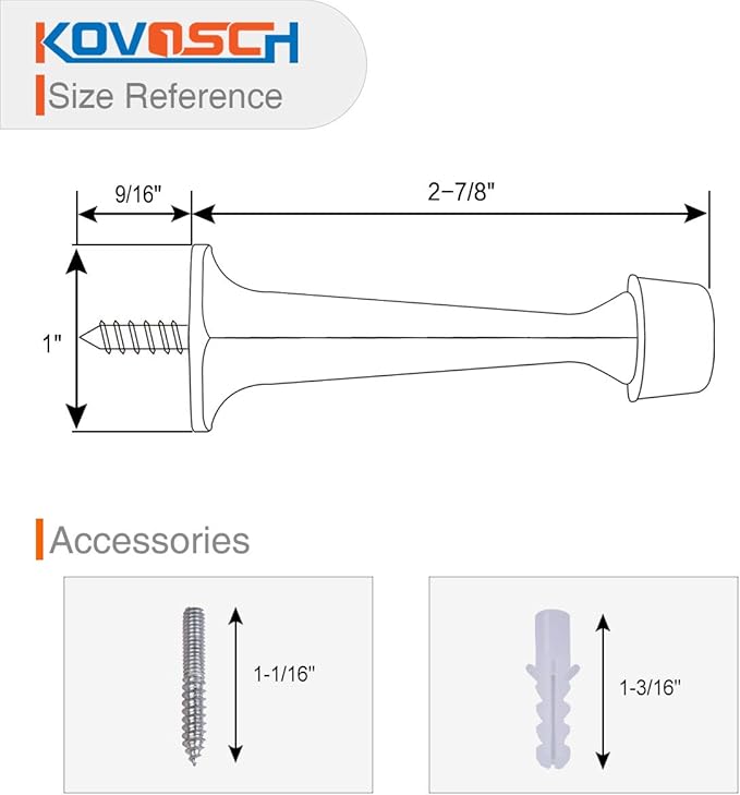 10 Pack Solid Rigid Door Stops - Image 3