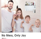 iHave Toothbrush Holders for Bathrooms, 4 Cups Toothbrush Holder Wall Mounted - Image 7