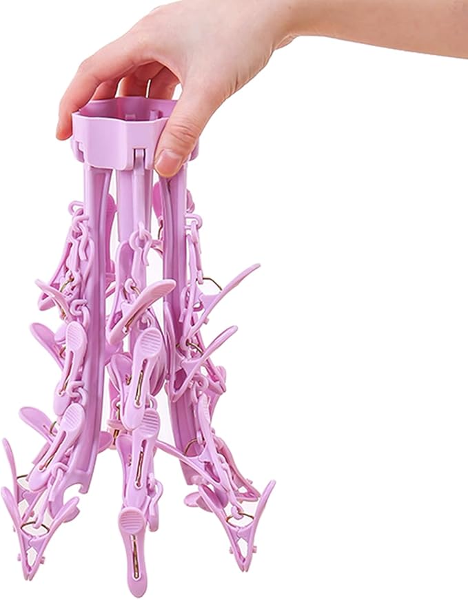Foldable Drying Rack with 24 Clips - Image 7