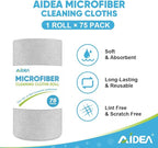 AIDEA Microfiber Cleaning Cloth Roll, Reusable Paper Towels Tear Away Cloth - Image 2