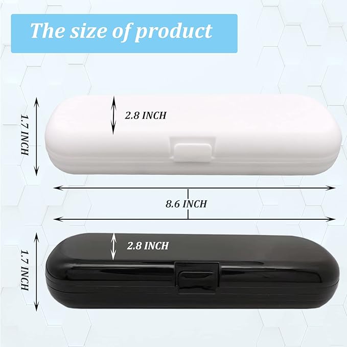 2 Pcs Electric Toothbrush Travel Case, Portable Travel Toothbrush Holder - Image 2