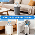 XUXRUS Small Trash Bags 3 Gallon Drawstring, Strong & Durable, Easy-Dispense - Image 7