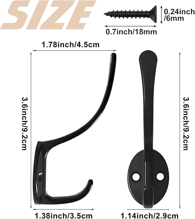 14 Pack Coat Hooks Wall Mounted - Image 5
