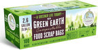 Green Earth Compostable Small Kitchen Food Scrap Trash Bags, Extra Thick 0.71 - Image 3
