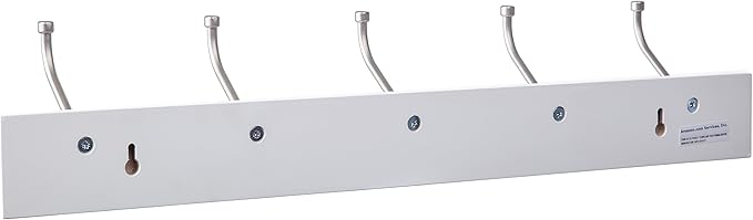 Amazon Basics Rectangular Farmhouse Wall-Mounted Coat Rack - Image 3