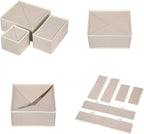 12 Pack Foldable Drawer Organizer Dividers Cloth Storage Box Closet Dresser - Image 3