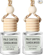 Palo Santo & Sandalwood Hanging Car Air Freshener – Long Lasting Essential Oil by Unknown